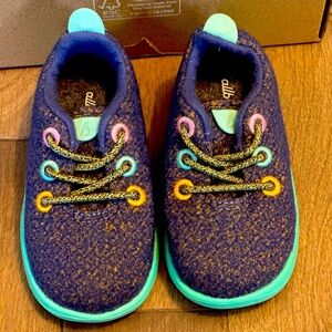 Allbirds Wool Runners - Little Kids Wowza Blue/ Buoyant Mint (Size 6T)